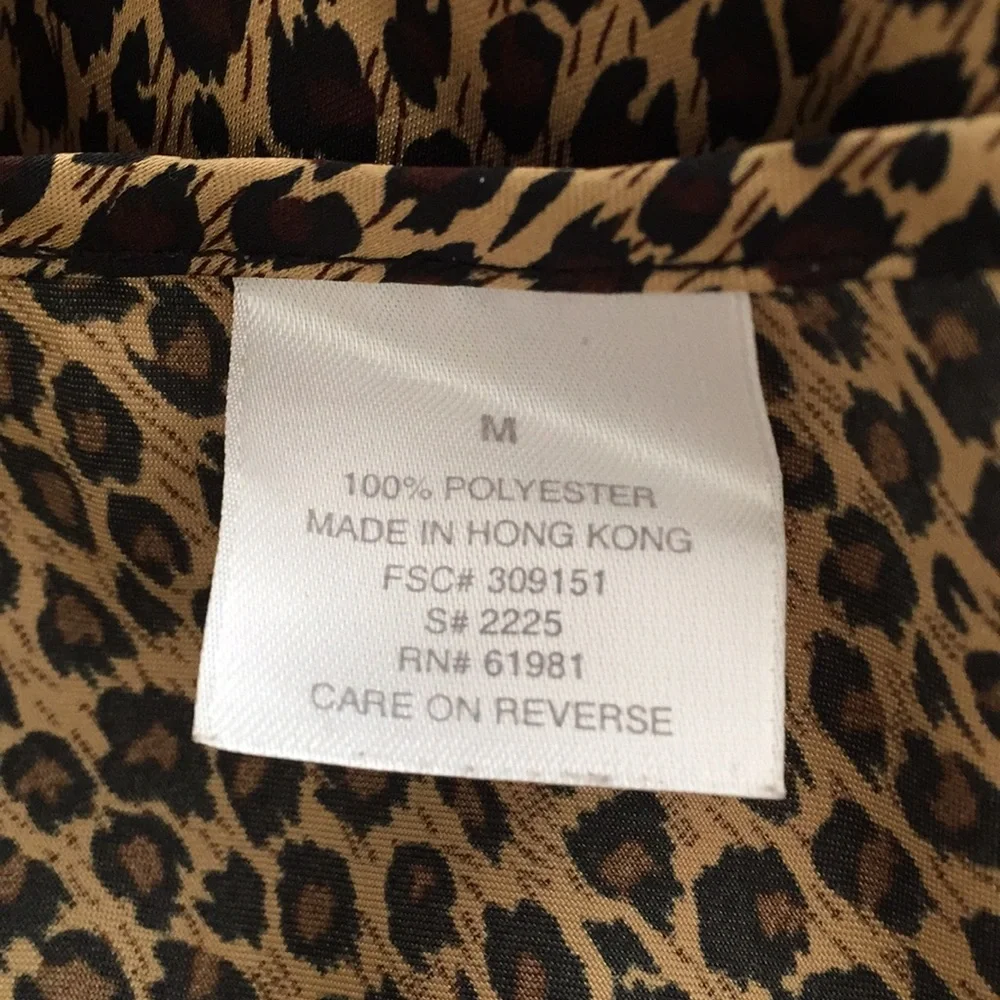 Vintage Animal Print Soft Silky Slip Dress